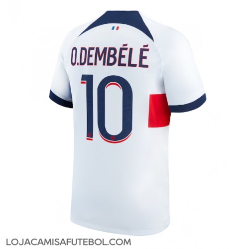 Camisa de Futebol Paris Saint-Germain Ousmane Dembele #10 Equipamento Secundário 2023-24 Manga Curta